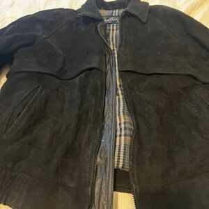Men's Black Medium Suede Jacket
